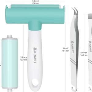 Xinart Brayer Rollers & Mat Remover Tool Set for Fabric Crafting, Reusable Sticky Lint Rollers Tool for Clothes/T-Shirts Heat Transfer Projects 14 Xinart Brayer Rollers & Mat Remover Tool Set for Fabric Crafting, Reusable Sticky Lint Rollers Tool for Clothes/T-Shirts Heat Transfer Projects - Image 7