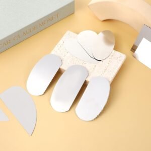 10 Pcs Steel Pottery Tools Ribs, Stainless Steel Serrated Scraper Crafts Tool Ceramics Sculpting Tools Kits Sculpture Modeling Clay Cutter Scraper for Sculpting Texturing Artists Modeling Potter - Image 4