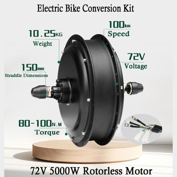 72V 5000W Electric Bike Conversion Kit 150Mm Dropout Rear Wheel 24-29 Inch MTX39 5KW Mountain Bike Kit W/80A 3-Mode Controller,PAS,Twist Throttle,Display,Speed 100Km/H 5 61HQ3bTGs9L. AC SL1500