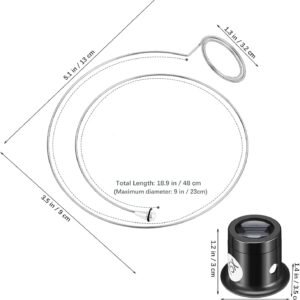 4Pcs Eye Loops Magnifier, 3X/5X/10X/15X Jewelers Loupe Magnifying Eye Glass Pieces, Watch Jewelry Experimental Repair Tool for Textile Optical Circuit Coins - Image 5