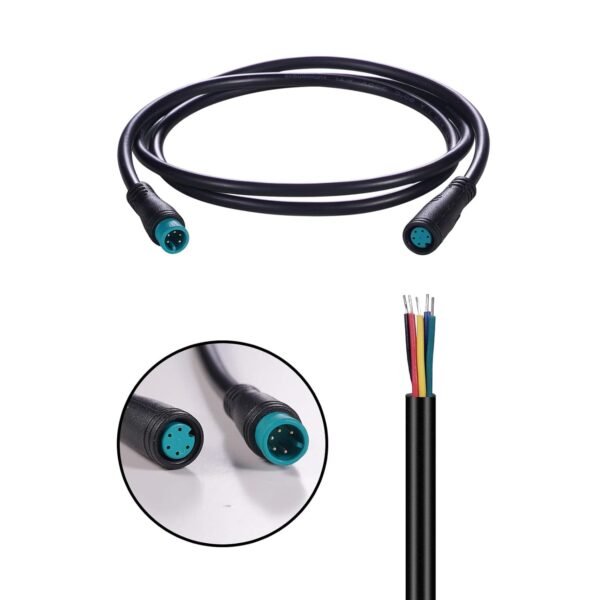 Extension Cable 2Pin/3Pin/4Pin/5Pin/6Pin/8Pin/9Pin Waterproof Plug Works for Electric Bicycle Light/Throttle/Ebrake/Display Ebike Parts Extend Cable (5pin 80cm) 5 61NO82PZqAL. SL1500