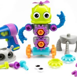 Educational Insights Design & Drill Robot Workshop - Construction Toys & Tools for Kids, Robot Toy Building Sets, Kids' Tool Set with Real Electric Drill Toy, Take Apart STEM Set, Gifts for Ages 3+ - Image 5