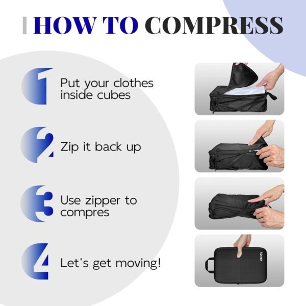 6 Set Compression Packing Cubes for Travel, Suitcases and Carry On, Luggage Organizer Bags for Travel Accessories 6 61PRSUiHqIL. AC SL1500