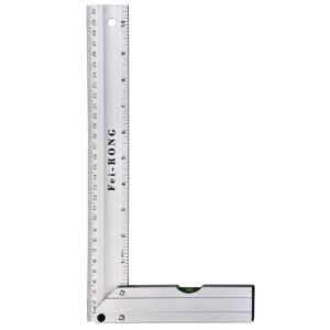 FEIRONG 3-in-1 Carpenter Square Tools,7" Triangle Square 10" L Shaped Ruler and Carpenter Pencil,Framing Square for Furniture and Cabinet Making - Image 5