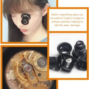 DOITOOL Eye Clip Magnifying Glass Loupe for Watch Repair 1.38 Inch Glass Lens Headband Magnifier with Removable Wire Straps for Jewelry Making Circuit Board Inspection - Image 5
