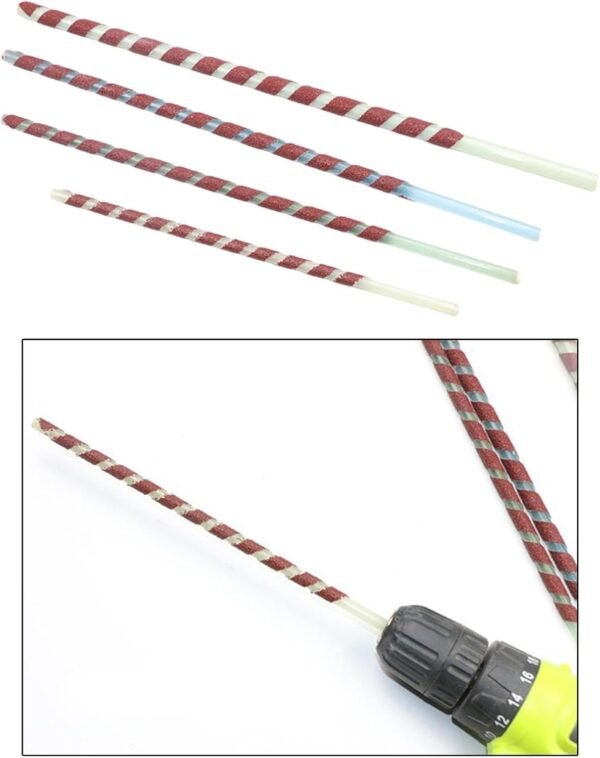 4X DIY Fishing Rod Building Tools 8/9/10/12mm Fishing Rod Grips Boring Tool Convenient EVA Cork Handle Reamer Tool Kit 8 61Tb+Ts2NTL. AC SL1500