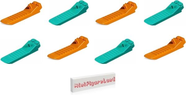 LEGO Classic 630 Building Accessory - Brick and Axel Separator Tool 8 Pack Mixed Color Set (4 Orange and 4 Dark Turquoise) 2 61TdhimGrkL. AC SL1500
