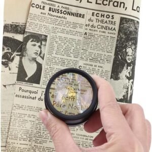 30X Jewelers Loupe, Loupe Magnifier Jewelers Magnifying Glass Jewelry Loop Optical Eye Loops Handheld Repair Tool Desktop Pocket Lens for Textile Stamps Board Gems Coins Map Craft - Image 6