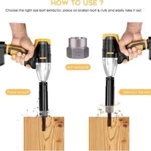 REXBETI 26-Piece Bolt Extractor Screw Extractor Set and Cobalt Drill Bit Set, Case with 13-Piece Bolt Extractor, 6-Piece HSS Drill Bit, 6-Piece Spiral Screw Extractor and 1-Piece Socket Adapter - Image 8