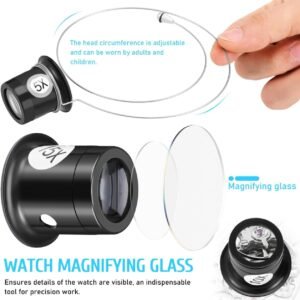 Jewelers Portable Monocular Magnifier Magnifying Glass Eye Loop Magnifier Lens Watch Jewelry Experimental Repair Tool for Textile Optical Circuit Coins 13 Jewelers Portable Monocular Magnifier Magnifying Glass Eye Loop Magnifier Lens Watch Jewelry Experimental Repair Tool for Textile Optical Circuit Coins - Image 3