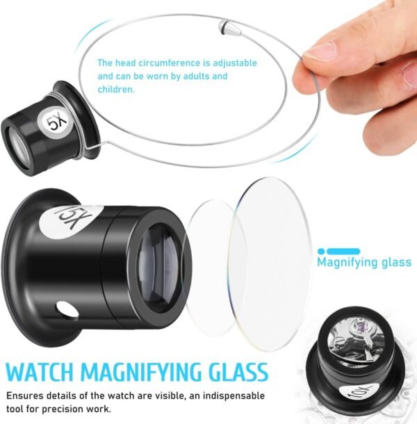 Jewelers Portable Monocular Magnifier Magnifying Glass Eye Loop Magnifier Lens Watch Jewelry Experimental Repair Tool for Textile Optical Circuit Coins 3 61cFMYtrTJL. AC SL1280