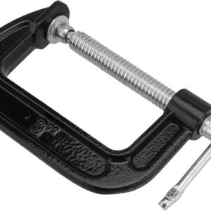 JEUIHAU 8 Piece 3 Inch C-Clamp Set, Heavy Duty C Clamp, Small C Clamps Set Cast Iron C Clamp for Woodworking, Welding, Metal Workpiece, Carpentry, DIY, Black - Image 5