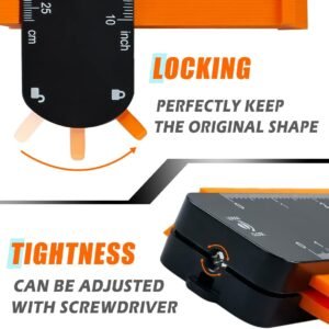 TOOLIFE Contour Gauge,Christmas Gifts for Men Dad Husband,Woodworking Tools for Flooring Carpentry, Stocking Stuffers for Him, Anniversary Birthday ideas, Shape Duplicator Cool Gadgets(10Inch) - Image 7