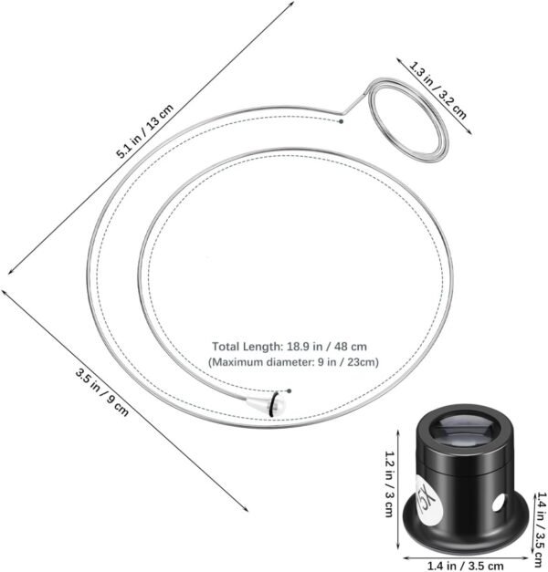 Jewelers Portable Monocular Magnifier Magnifying Glass Eye Loop Magnifier Lens Watch Jewelry Experimental Repair Tool for Textile Optical Circuit Coins 4 61w gWSqbeL. AC SL1280