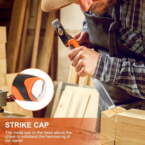 10Pcs Wood Chisel Sets, 6Pcs Premium Wood Chisels with Honing Guide, Sharpening Stone & Carpenter Pencils, Wood Carving Tools Kit for DIY & Professional Use (6-38mm) 8 71+AeMEZ LL. AC SL1500