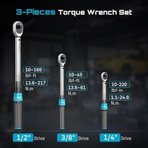 Seesii Digital Torque Wrench 1/2" Drive (217 N·m) 17 Seesii Digital Torque Wrench 1/2" Drive (217 N·m) - Image 7