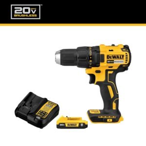 DEWALT 20V MAX Cordless Drill Driver Set, Electric Drill, Brushless 1/2 In 2 Speed, 2.0 Ah Battery and Charger Included, LED Light (DCD777D1) - Image 3