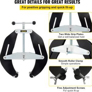 VEVOR Pipe Clamp, 5 to 12 in, High Strength Ultra Clamp with Quick Acting Screws, Steel Pipe Alignment Tool with Lightweight Design, Black - Image 7