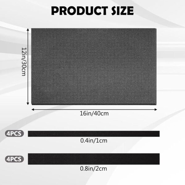 16" x 12" Pick and Pluck Foam Inserts for Tool Box – 8 Pack High-Density Polyurethane Foam Sheets (4×0.4in + 4×0.8in), Customizable Toolbox Padding for Equipment, Tools, Cameras & Cases 3 710K in0nNL. AC SL1500