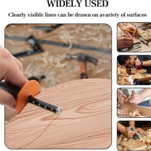 Wheel Marking Gauge, Aluminum Alloy Woodworking Marking Scriber Tool with Graduated MM Scale, Double-headed Marking Gauge Woodworking Tool Efficient Rolling for Woodworking Projects, Carpenter 13 Wheel Marking Gauge, Aluminum Alloy Woodworking Marking Scriber Tool with Graduated MM Scale, Double-headed Marking Gauge Woodworking Tool Efficient Rolling for Woodworking Projects, Carpenter - Image 6