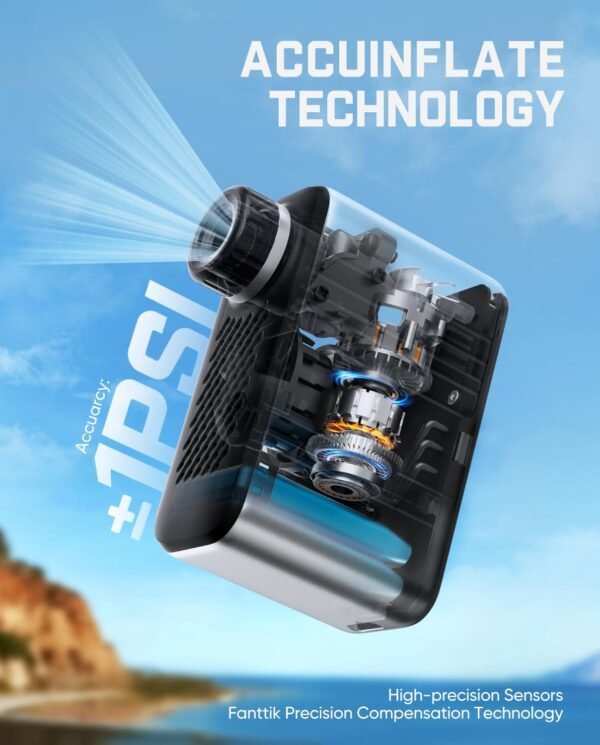 Fanttik X10 Ace Tiny Mini Electric Bike Pump, 120 PSI Compact Air Pump with Presta and Schrader Valve, Fast Inflate Electric Bike Pump Portable for Road Bike 7 712UAg6uw9L. AC SL1500