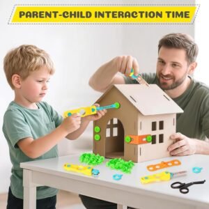 Cardboard Cutter Tools for Kids, Cardboard Construction Kit for Age 5 6 7 8+, Creative STEM Educational Toys for Family, Team Activities, Classroom Learning, Birthday for Boy Girl - Image 6