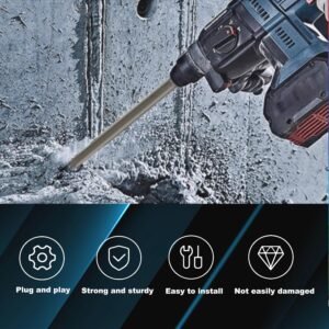 18-Inch SDS Plus Point Chisel, Ideal for Concrete Demolition, Tile Removal Tool for SDS Plus Hammer Drill Attachment 11 18-Inch SDS Plus Point Chisel, Ideal for Concrete Demolition, Tile Removal Tool for SDS Plus Hammer Drill Attachment - Image 4