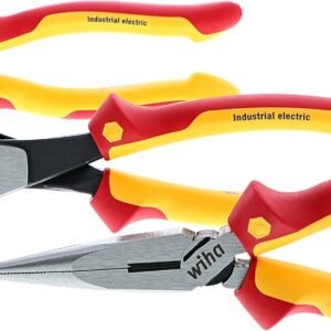 Wiha 32968 3 Piece Insulated Industrial Grip Pliers and Cutters Set, Red 22 Wiha 32968 3 Piece Insulated Industrial Grip Pliers and Cutters Set, Red - Image 11