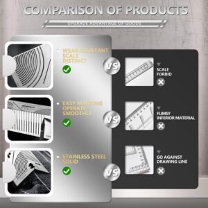 Arc Marking Tool, Regla Giratoria para Soldadores, Architect Ruler Angle Measuring Tool (Small) - Image 7
