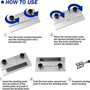 Photo Etched Parts Bender Metal Etching Sheet Bender Bench Vise Scale Military Model Hobby Craft Building Tool for Model Tools Hobby Accessories DIY Tool(4553) - Image 6