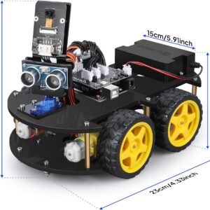 ELEGOO UNO R3 Smart Robot Car Kit V4 for Arduino Robotics for Kids Ages 8-12 12-16 STEM Science Kits Coding Gifts for 8 9 10 11 12 13 14 15 16 Year Old Boys Girls Teens Cool Engineering Building Toys - Image 3