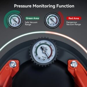 2 Pack 8" Heavy Duty Suction Cups to Lift Large Glass,Max Load 960lbs Window Suction Cups,Powerful Industrial Tile Suction Cup Tool for Glass, Granite,Marble - Image 7