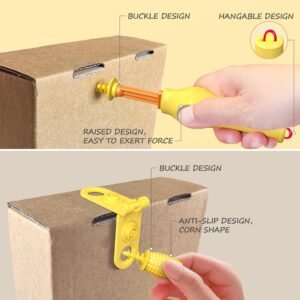 Cardboard Cutter for Kids – 132 PCS Upcycled Cardboard Construction Tool Kit & STEM Educational Toys for Family & Team Projects – Creative Building Kit for Boys & Girls Ages 5+ - Image 6