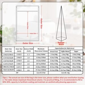 100 PCS Resealable Bags, Stand Up Kraft Bags with Window Clear Front Pouches, Zipper Lock Food Storage Bags 4.7×7.8 Inch Reusable Sealable Bags for Packaging 13 100 PCS Resealable Bags, Stand Up Kraft Bags with Window Clear Front Pouches, Zipper Lock Food Storage Bags 4.7×7.8 Inch Reusable Sealable Bags for Packaging - Image 5