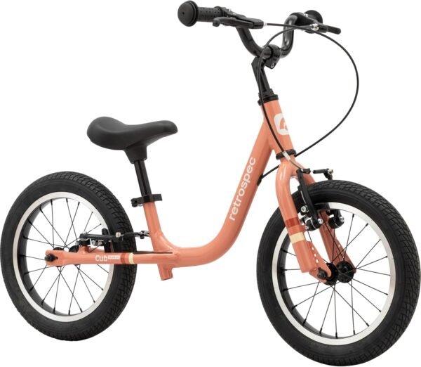 Retrospec Cub Plus XL Kids Balance Bike - 14in Outdoor Toddler Bike with Adjustable Height 15-21in - Lightweight Aluminum Frame & Hand Brakes for Ages 4-6 - Training with Air Tires 2 71C6FqFUWxL. AC SL1500
