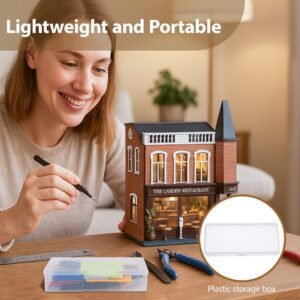 Kisoy 17PCS Model Kit Tools, Gundam & Dollhouse Essential Set with Case - Hobby Tools for Building, Repairing Airplane, Car and Robot Models - Image 8