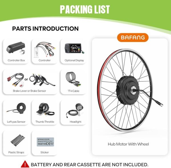 BAFANG Ebike Conversion Kit : G0900 48V750W Rear Hub Motor Kit for 26"/27.5"/700C Bike,Brushless Geared Electric Bike Kit with Digital Display & Pas Sensor for 135-142 mm Dropout Size Mountain Bike 8 71F3tcpHn4L. AC SL1500