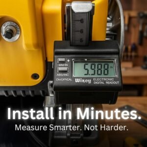 Wixey Digital Planer Gauge – Electronic Digital Readout & Thickness Measuring Tool – Accurate Calibration & Digital Dimensions – Perfect Portable Planer Accessory for Woodworking Upgrade - Image 6