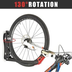 Wallmaster BIKEPAL Swivel Bike Rack, Wall Mounted Vertical Bike Storage Hanger, Space Saving for Home and Garage, 4 Pack - Image 7