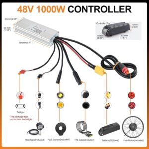 BAFANG 48V 1000W Fat Tire EBike Conversion Kit - Dominate Winter Terrain with High-Torque Rear Hub Motor for 20"/26" Wheels in Deep Snow, Includes Display & Battery（Optional） - Image 8