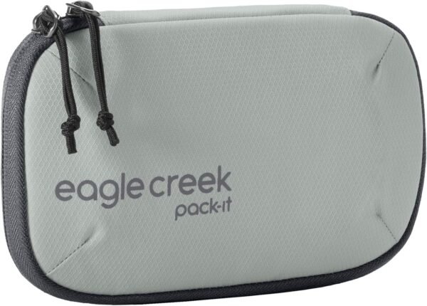 eagle creek Pack-It E-Tools Organizer Mini - Padded Easy-Access Travel Tech Organizer for Small Accessories - Internal Stretch Pockets - Internal Elastic Loops - Recycled Fabric - Storm Grey 2 71Gac6d8FlL. AC SL1500