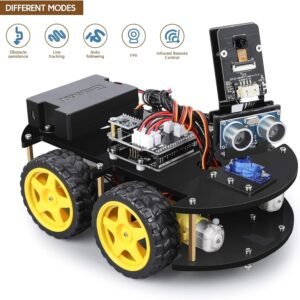 ELEGOO UNO R3 Smart Robot Car Kit V4 for Arduino Robotics for Kids Ages 8-12 12-16 STEM Science Kits Coding Gifts for 8 9 10 11 12 13 14 15 16 Year Old Boys Girls Teens Cool Engineering Building Toys - Image 7