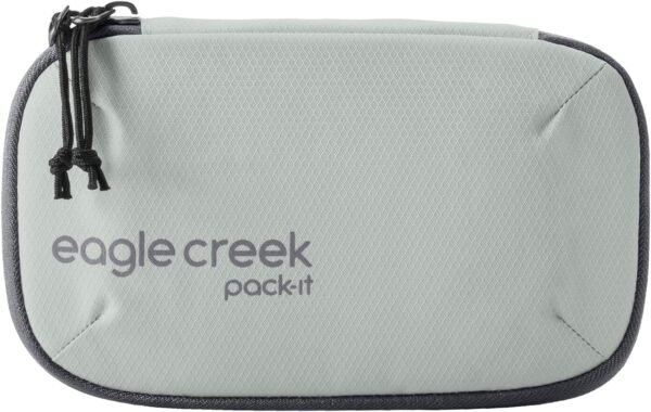 eagle creek Pack-It E-Tools Organizer Mini - Padded Easy-Access Travel Tech Organizer for Small Accessories - Internal Stretch Pockets - Internal Elastic Loops - Recycled Fabric - Storm Grey 3 71ID6SvhYAL. AC SL1500