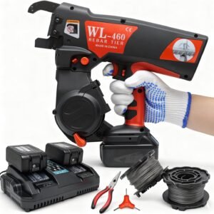 Automatic Twintier Rebar Tying Machine Rebar Tier Gun up to #7 x #7 with 19ga(1.0mm) Wire, 2 x 18V 5000mAh Battery Handheld Twintier Rebar Tying Tools 15 Automatic Twintier Rebar Tying Machine Rebar Tier Gun up to #7 x #7 with 19ga(1.0mm) Wire, 2 x 18V 5000mAh Battery Handheld Twintier Rebar Tying Tools - Image 5