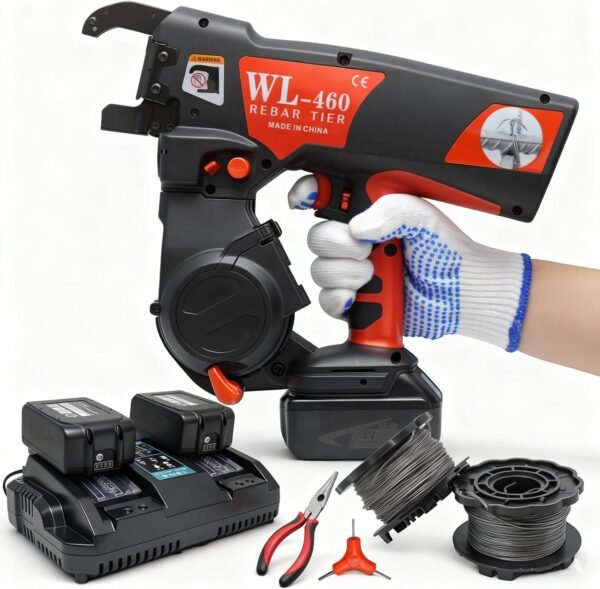 Automatic Twintier Rebar Tying Machine Rebar Tier Gun up to #7 x #7 with 19ga(1.0mm) Wire, 2 x 18V 5000mAh Battery Handheld Twintier Rebar Tying Tools 5 71IUAi8BzoL. AC SL1500