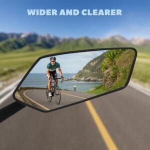 Bike Mirror 1 Pair HD Bicycle Mirrors for Handlebars, 360° Adjustable Rear View Mirrors for Ebike E Bike Dirt Bike Moped Bike MTB Mountain Bike Road Bike Motorcycle and Electric Scooter - Image 6
