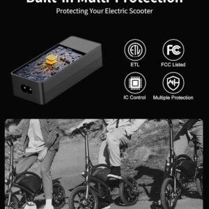VHBW 42V Charger for Jetson Electric Bike, Compatible with Jetson Bolt, Bolt Pro, Adventure, Journey, LX10, J5, J8 Bikes and for Jetson Eris, Ora Pro, Racer, Rhythm, Ryder Scooters 14 VHBW 42V Charger for Jetson Electric Bike, Compatible with Jetson Bolt, Bolt Pro, Adventure, Journey, LX10, J5, J8 Bikes and for Jetson Eris, Ora Pro, Racer, Rhythm, Ryder Scooters - Image 7