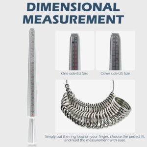 Mefape Jewelers Tools Set, Ring Making Kit, Silversmithing Starter Kit, Ring Sizer Mandrel Measuring Tool, Jeweler Saw Frame, Bench Pin Clamp Silversmithing Supplies - Image 3