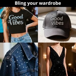 Hotfix Applicator Bedazzler Kit with Rhinestones 5200 Pcs, Hot Fix Bedazzling Kit Crystals Rhinestone Applicator Tool for Clothing, Clothes, Fabric, Shirt, Heat Pen Bedazzle Gems Setter Wand with Tips 13 Hotfix Applicator Bedazzler Kit with Rhinestones 5200 Pcs, Hot Fix Bedazzling Kit Crystals Rhinestone Applicator Tool for Clothing, Clothes, Fabric, Shirt, Heat Pen Bedazzle Gems Setter Wand with Tips - Image 6