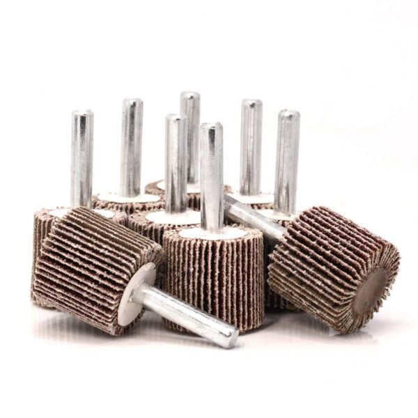 Koopi 20 Pack 1" x 1" x 1/4" Shank Mounted Flap Wheels, 80 Grit Aluminum Oxide Sanding Flap Wheels for Drill - Abrasive Grinding Tool 4 71KUoro2h8L. SL1200